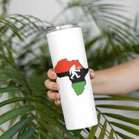 Funny Kwanzaa Bigfoot Lover Skinny Tumbler Festival Of Lights African Heritage Gift - Wonder Print Shop