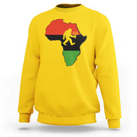 Funny Kwanzaa Bigfoot Lover Sweatshirt Festival Of Lights African Heritage Gift - Wonder Print Shop