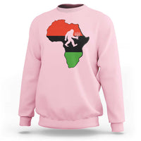 Funny Kwanzaa Bigfoot Lover Sweatshirt Festival Of Lights African Heritage Gift - Wonder Print Shop