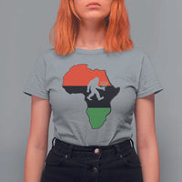 Funny Kwanzaa Bigfoot Lover T Shirt For Women Festival Of Lights African Heritage Gift - Wonder Print Shop