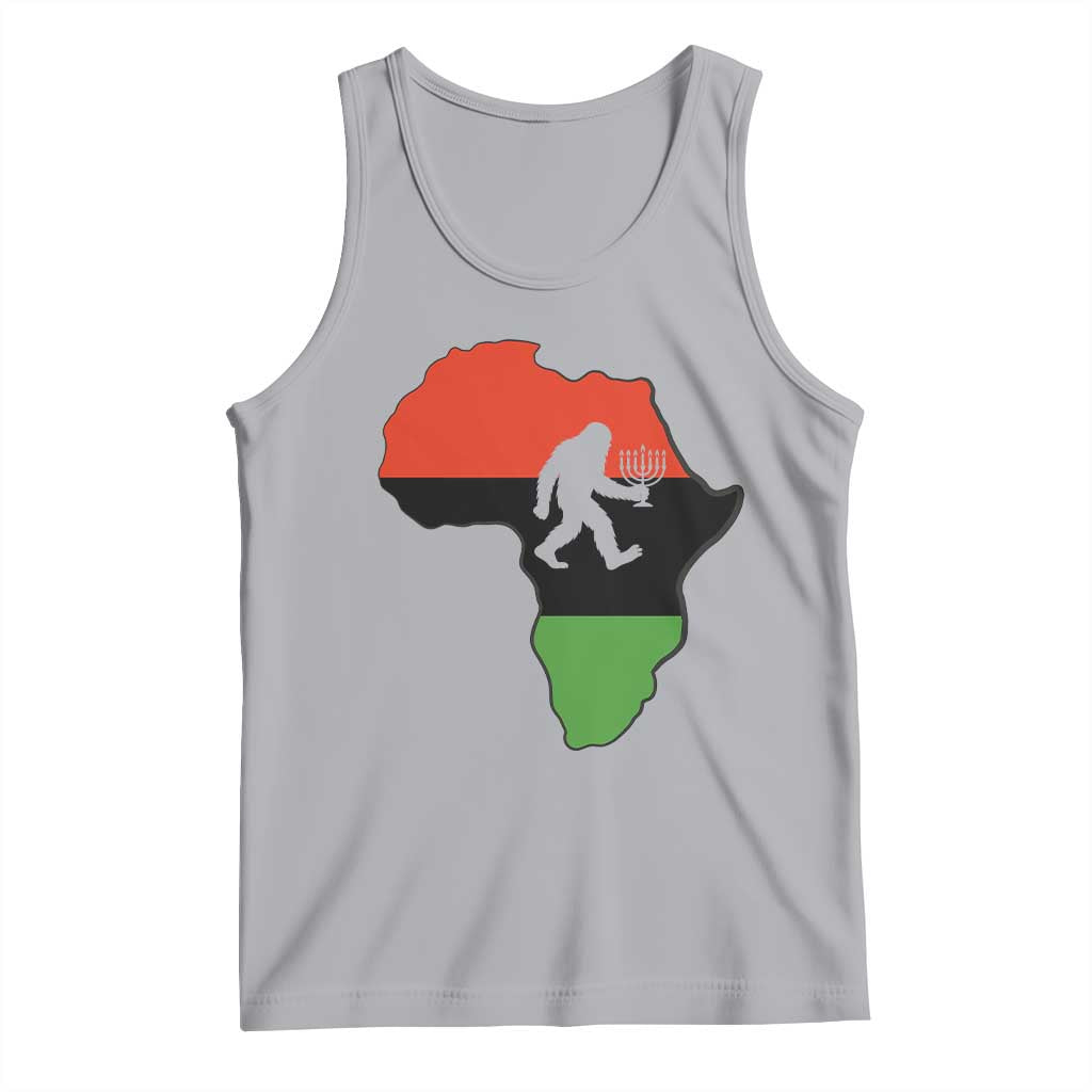Funny Kwanzaa Bigfoot Lover Tank Top Festival Of Lights African Heritage Gift - Wonder Print Shop