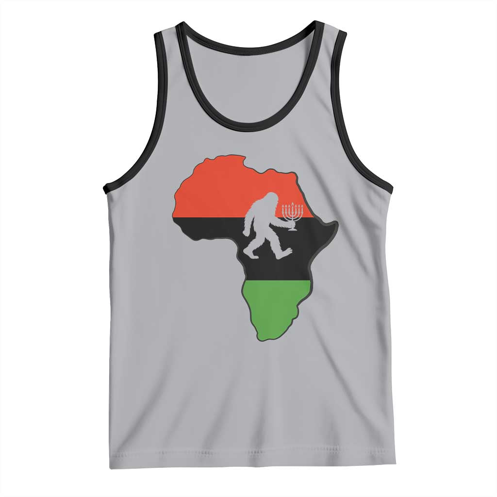 Funny Kwanzaa Bigfoot Lover Tank Top Festival Of Lights African Heritage Gift - Wonder Print Shop