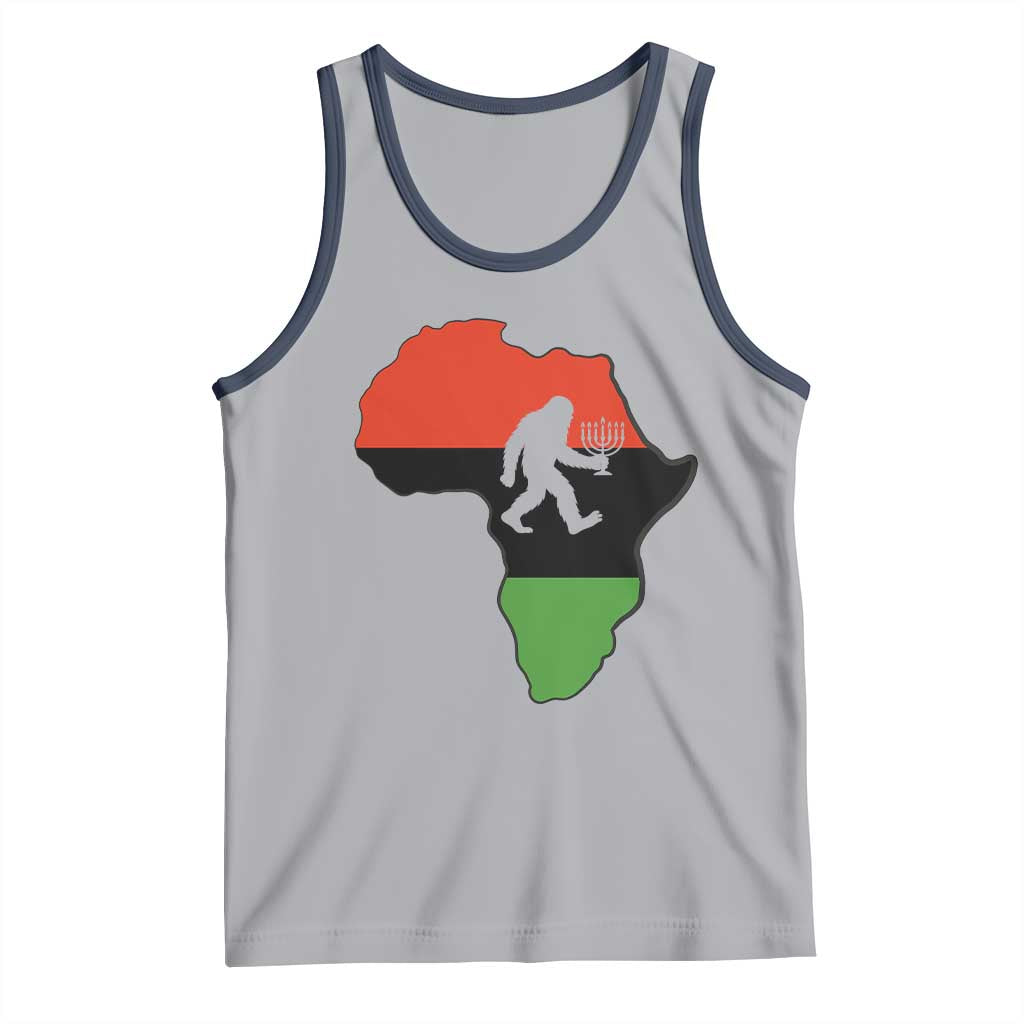 Funny Kwanzaa Bigfoot Lover Tank Top Festival Of Lights African Heritage Gift - Wonder Print Shop
