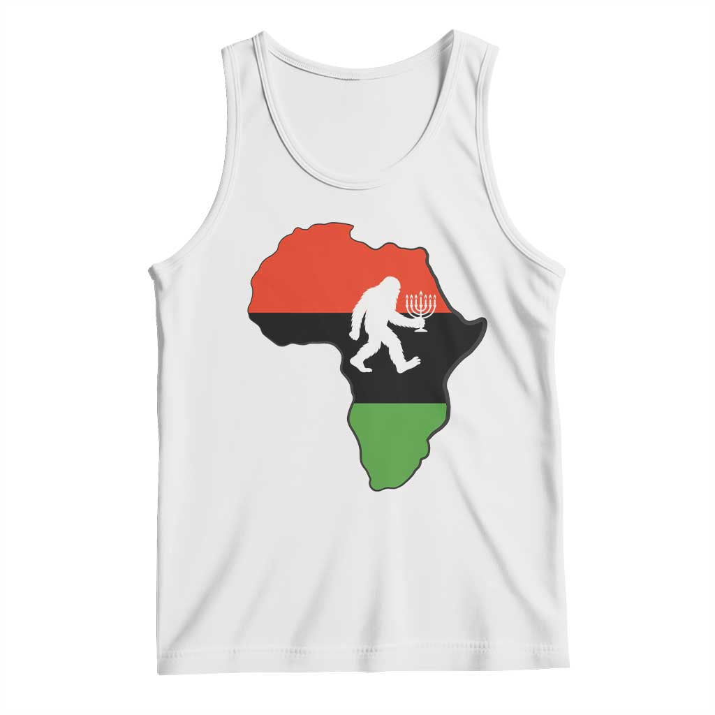 Funny Kwanzaa Bigfoot Lover Tank Top Festival Of Lights African Heritage Gift - Wonder Print Shop
