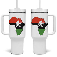 Funny Kwanzaa Bigfoot Lover Tumbler With Handle Festival Of Lights African Heritage Gift - Wonder Print Shop