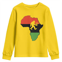 Funny Kwanzaa Bigfoot Lover Youth Sweatshirt Festival Of Lights African Heritage Gift - Wonder Print Shop