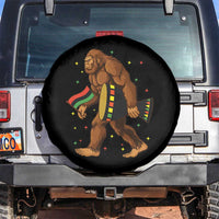 Funny Kwanzaa Bigfoot Lover Spare Tire Cover African American Holiday Gift - Wonder Print Shop