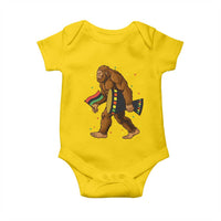 Funny Kwanzaa Bigfoot Lover Baby Onesie African American Holiday Gift - Wonder Print Shop