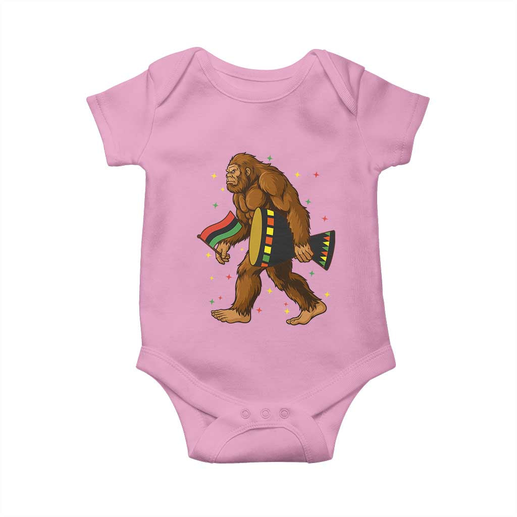 Funny Kwanzaa Bigfoot Lover Baby Onesie African American Holiday Gift - Wonder Print Shop