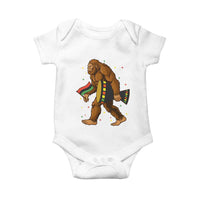 Funny Kwanzaa Bigfoot Lover Baby Onesie African American Holiday Gift - Wonder Print Shop