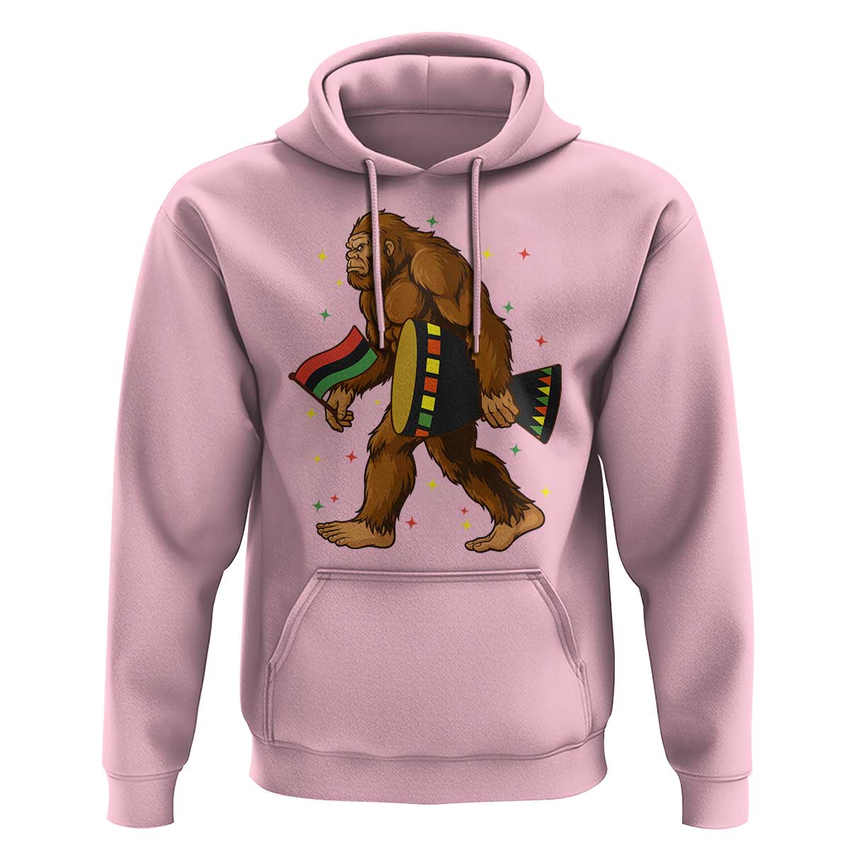 Funny Kwanzaa Bigfoot Lover Hoodie African American Holiday Gift - Wonder Print Shop