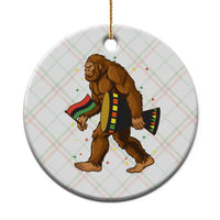 Funny Kwanzaa Bigfoot Lover Ceramic Ornament African American Holiday Gift - Wonder Print Shop