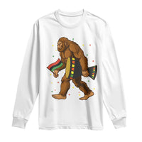 Funny Kwanzaa Bigfoot Lover Long Sleeve Shirt African American Holiday Gift - Wonder Print Shop