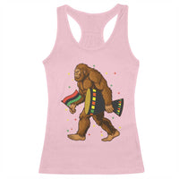 Funny Kwanzaa Bigfoot Lover Racerback Tank Top African American Holiday Gift - Wonder Print Shop