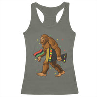 Funny Kwanzaa Bigfoot Lover Racerback Tank Top African American Holiday Gift - Wonder Print Shop