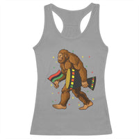 Funny Kwanzaa Bigfoot Lover Racerback Tank Top African American Holiday Gift - Wonder Print Shop