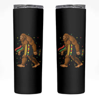 Funny Kwanzaa Bigfoot Lover Skinny Tumbler African American Holiday Gift - Wonder Print Shop