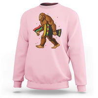 Funny Kwanzaa Bigfoot Lover Sweatshirt African American Holiday Gift - Wonder Print Shop