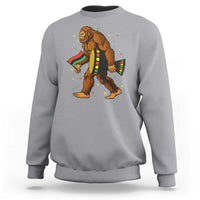 Funny Kwanzaa Bigfoot Lover Sweatshirt African American Holiday Gift - Wonder Print Shop