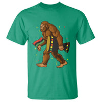 Funny Kwanzaa Bigfoot Lover T Shirt African American Holiday Gift - Wonder Print Shop