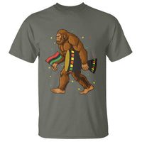 Funny Kwanzaa Bigfoot Lover T Shirt African American Holiday Gift - Wonder Print Shop