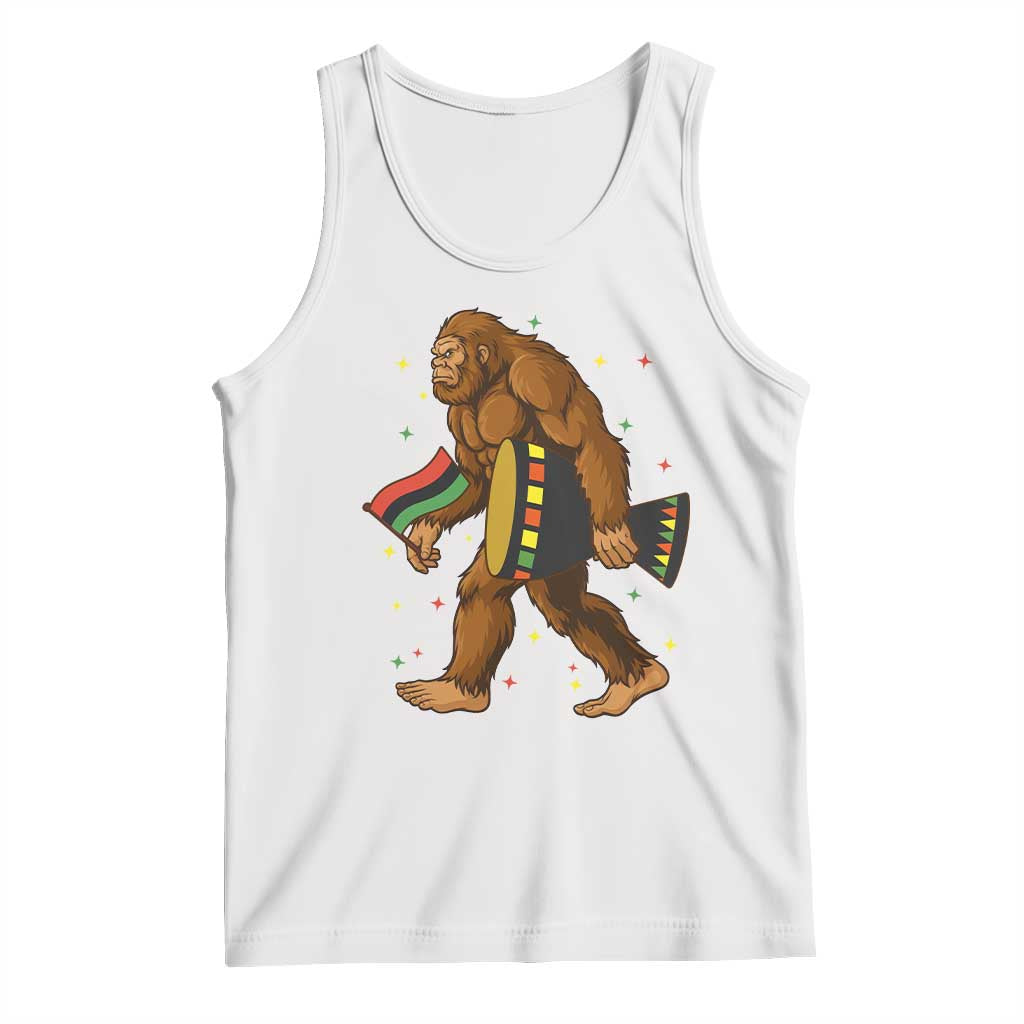 Funny Kwanzaa Bigfoot Lover Tank Top African American Holiday Gift - Wonder Print Shop