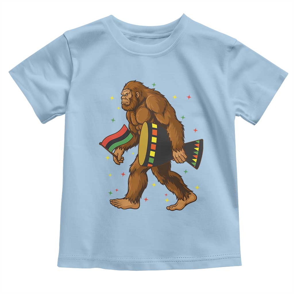 Funny Kwanzaa Bigfoot Lover Toddler T Shirt African American Holiday Gift - Wonder Print Shop