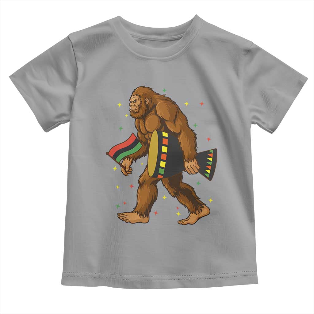 Funny Kwanzaa Bigfoot Lover Toddler T Shirt African American Holiday Gift - Wonder Print Shop
