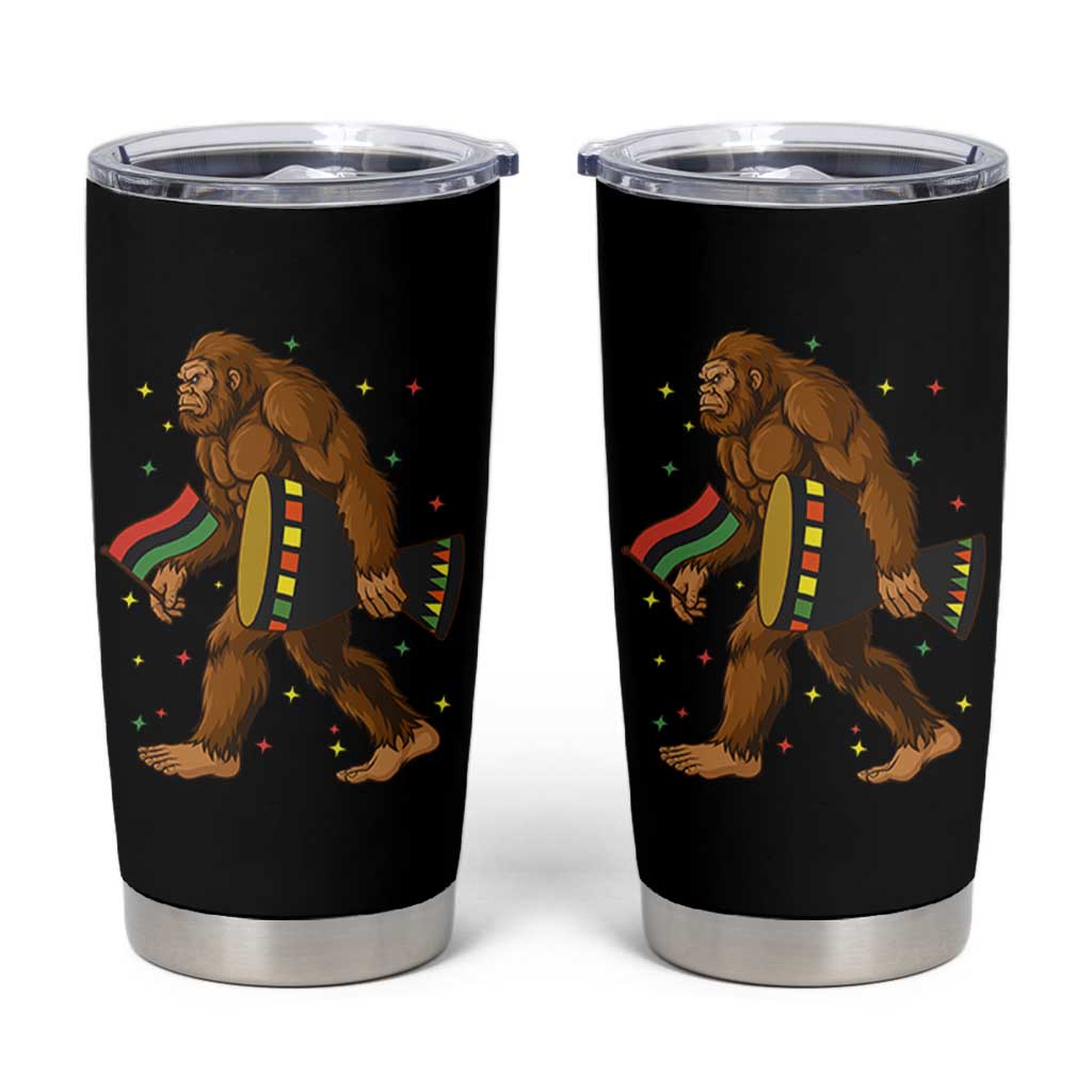 Funny Kwanzaa Bigfoot Lover Tumbler Cup African American Holiday Gift - Wonder Print Shop