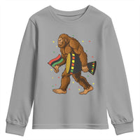 Funny Kwanzaa Bigfoot Lover Youth Sweatshirt African American Holiday Gift - Wonder Print Shop