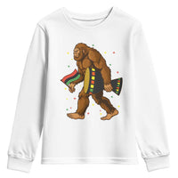 Funny Kwanzaa Bigfoot Lover Youth Sweatshirt African American Holiday Gift - Wonder Print Shop