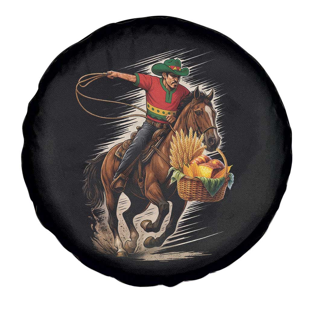 Kwanzaa Cowboy Spare Tire Cover Funny African American Festival Gift - Wonder Print Shop