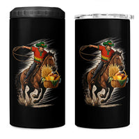 Kwanzaa Cowboy 4 in 1 Can Cooler Tumbler Funny African American Festival Gift - Wonder Print Shop