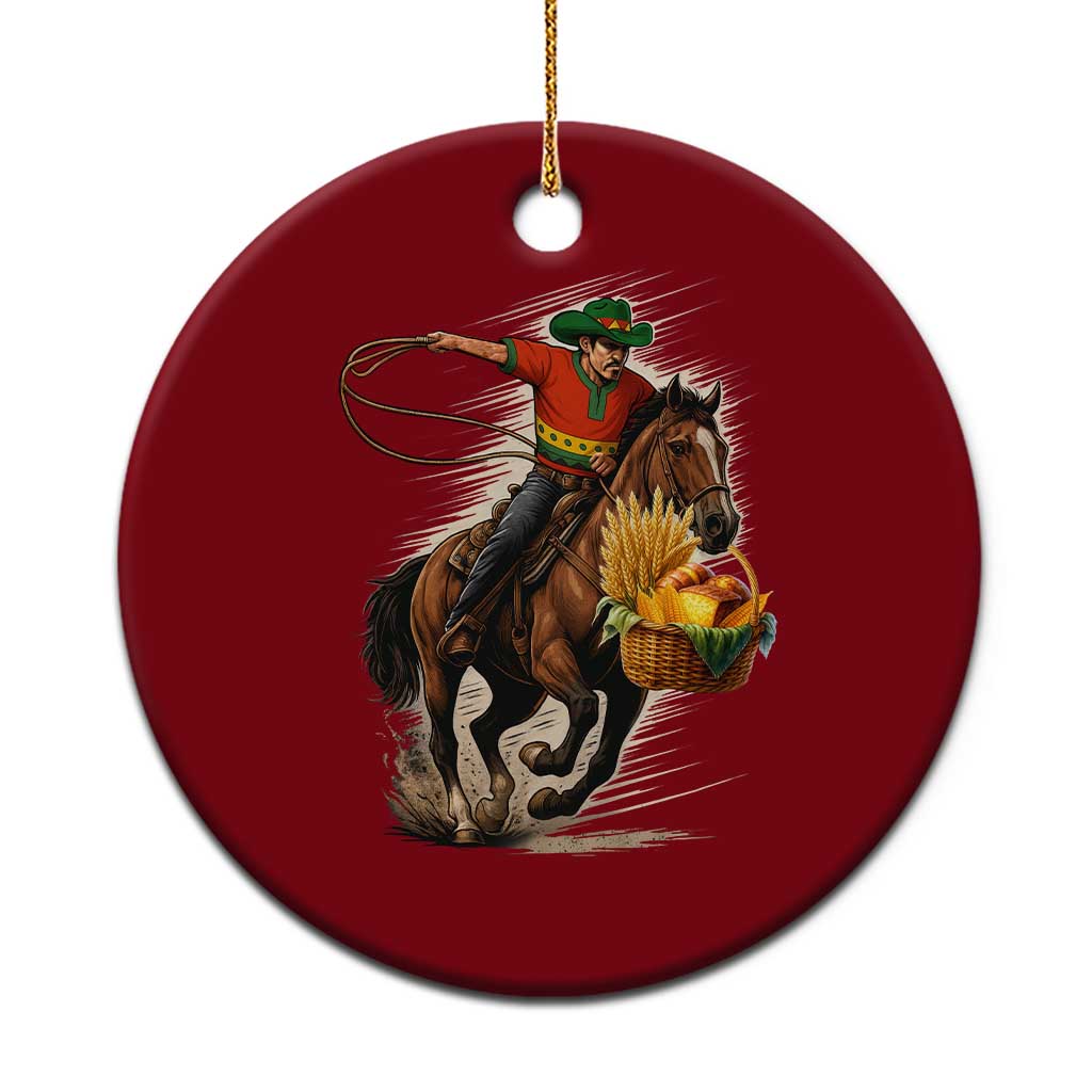 Kwanzaa Cowboy Ceramic Ornament Funny African American Festival Gift - Wonder Print Shop