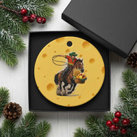 Kwanzaa Cowboy Ceramic Ornament Funny African American Festival Gift - Wonder Print Shop