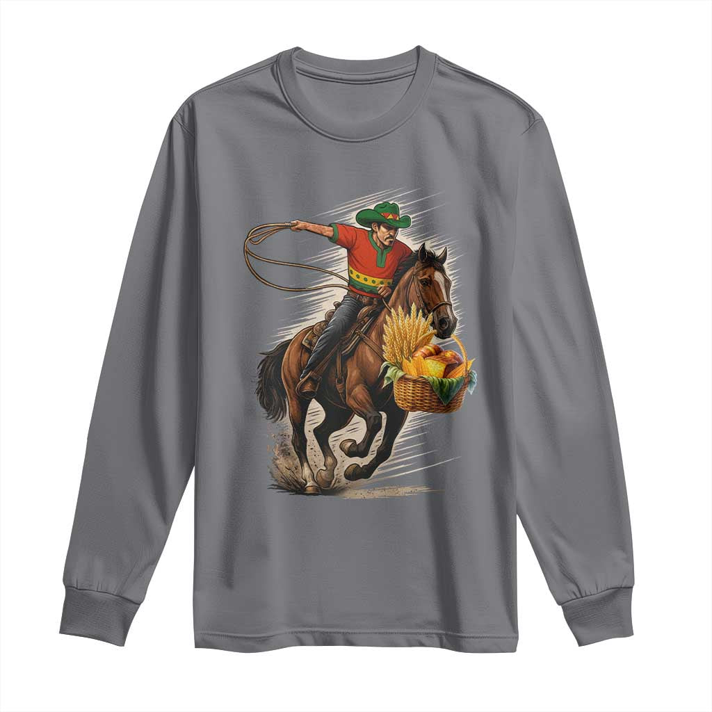 Kwanzaa Cowboy Long Sleeve Shirt Funny African American Festival Gift - Wonder Print Shop
