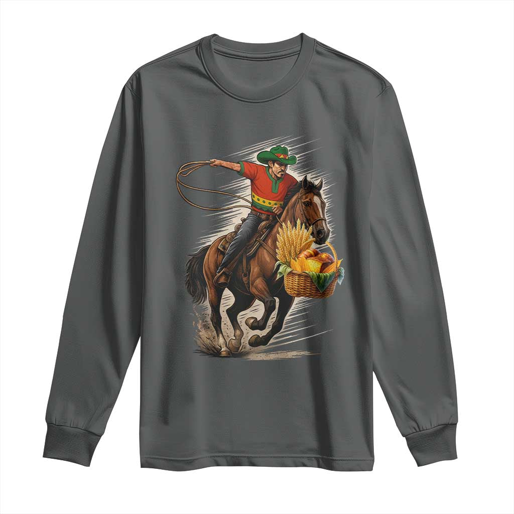 Kwanzaa Cowboy Long Sleeve Shirt Funny African American Festival Gift - Wonder Print Shop