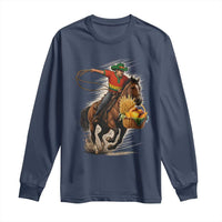 Kwanzaa Cowboy Long Sleeve Shirt Funny African American Festival Gift - Wonder Print Shop