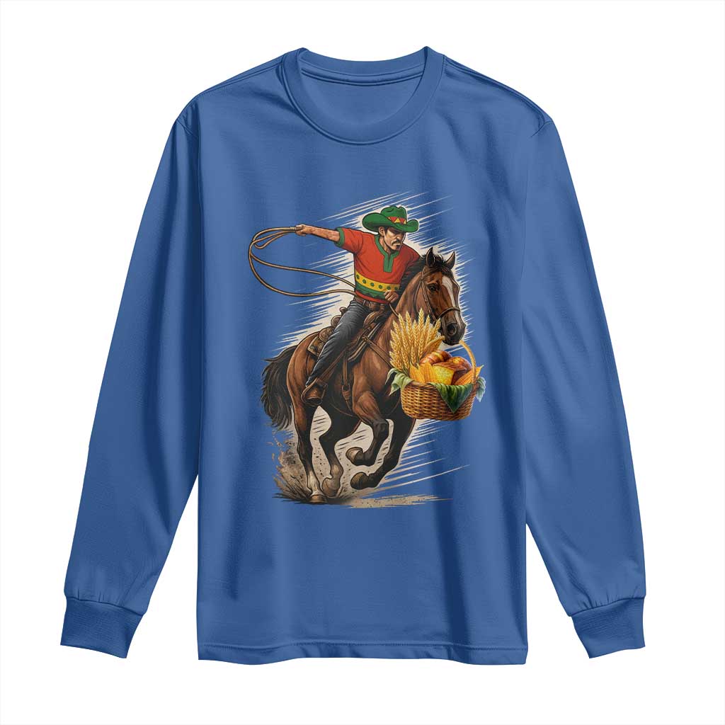 Kwanzaa Cowboy Long Sleeve Shirt Funny African American Festival Gift - Wonder Print Shop
