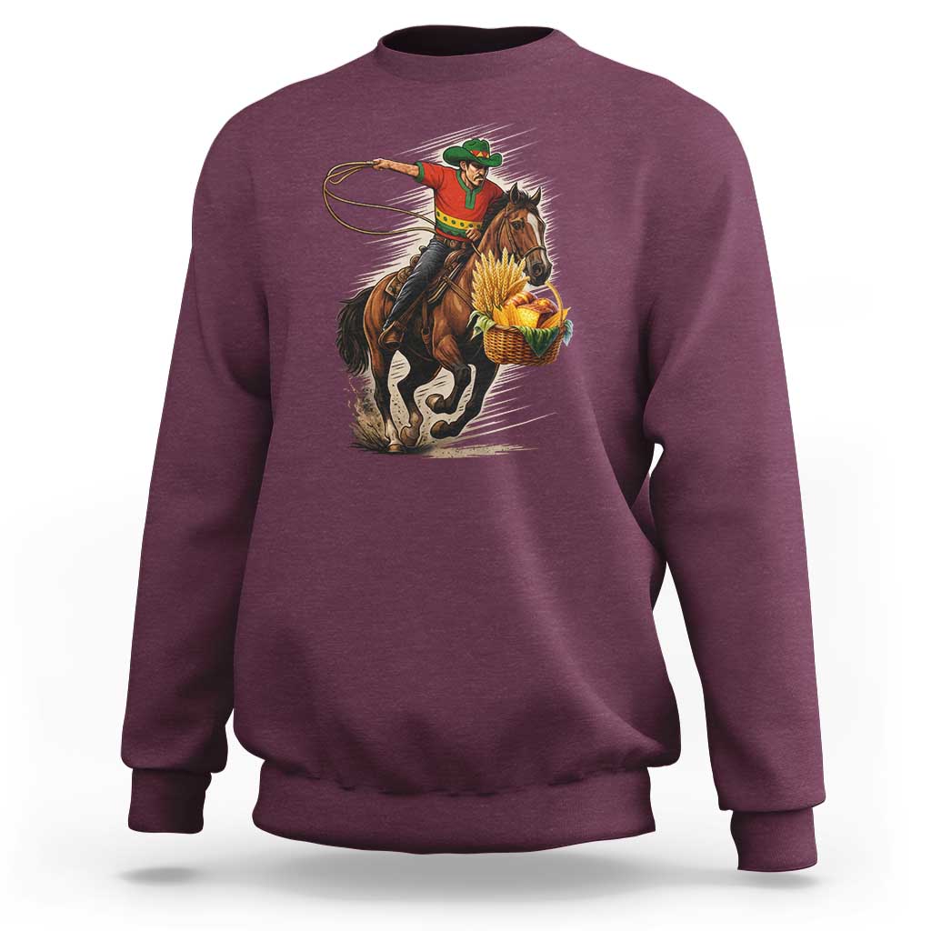 Kwanzaa Cowboy Sweatshirt Funny African American Festival Gift - Wonder Print Shop