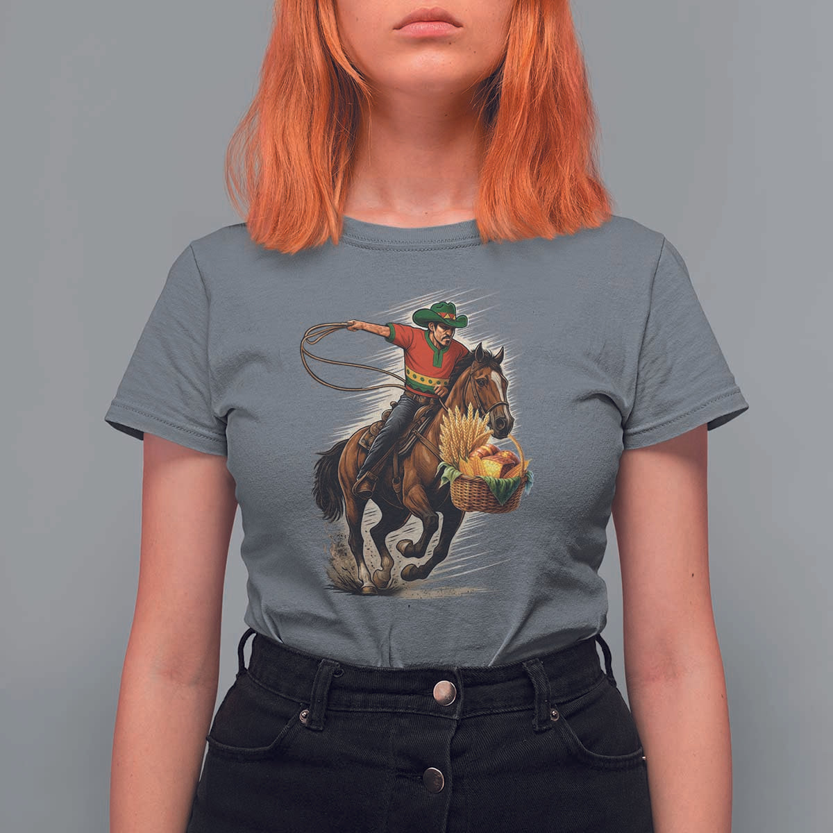 Kwanzaa Cowboy T Shirt For Women Funny African American Festival Gift - Wonder Print Shop