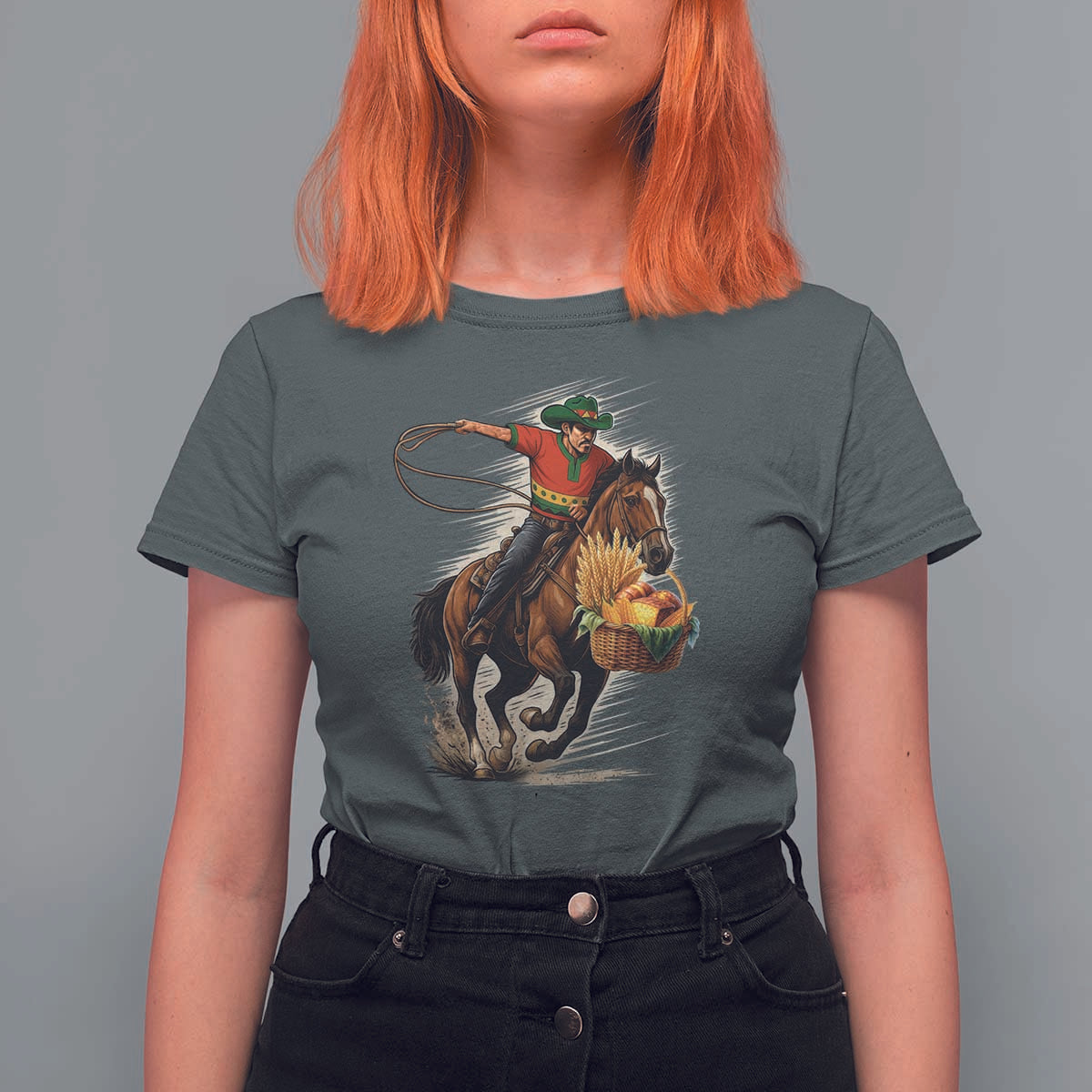 Kwanzaa Cowboy T Shirt For Women Funny African American Festival Gift - Wonder Print Shop