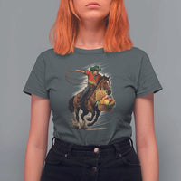 Kwanzaa Cowboy T Shirt For Women Funny African American Festival Gift - Wonder Print Shop