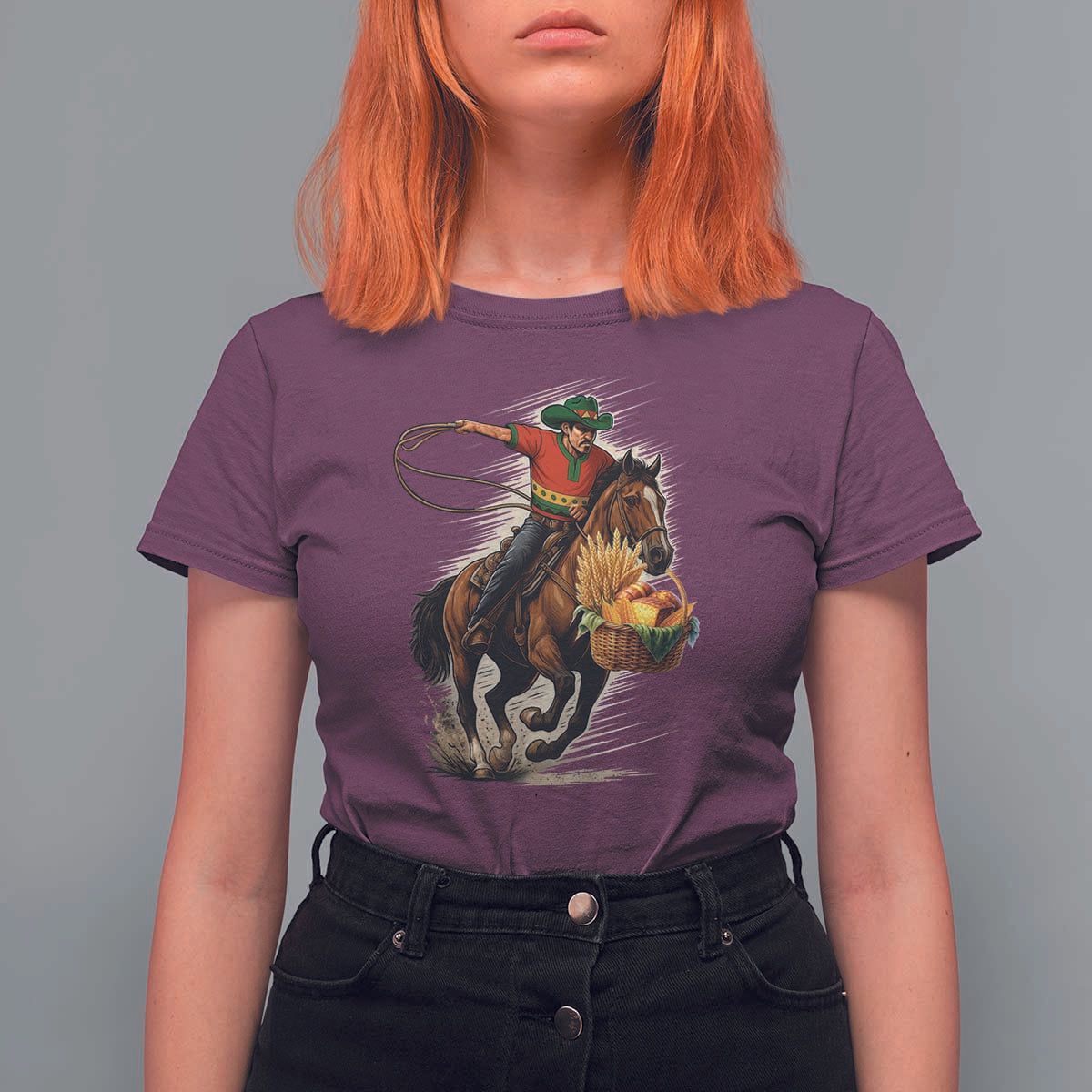 Kwanzaa Cowboy T Shirt For Women Funny African American Festival Gift - Wonder Print Shop
