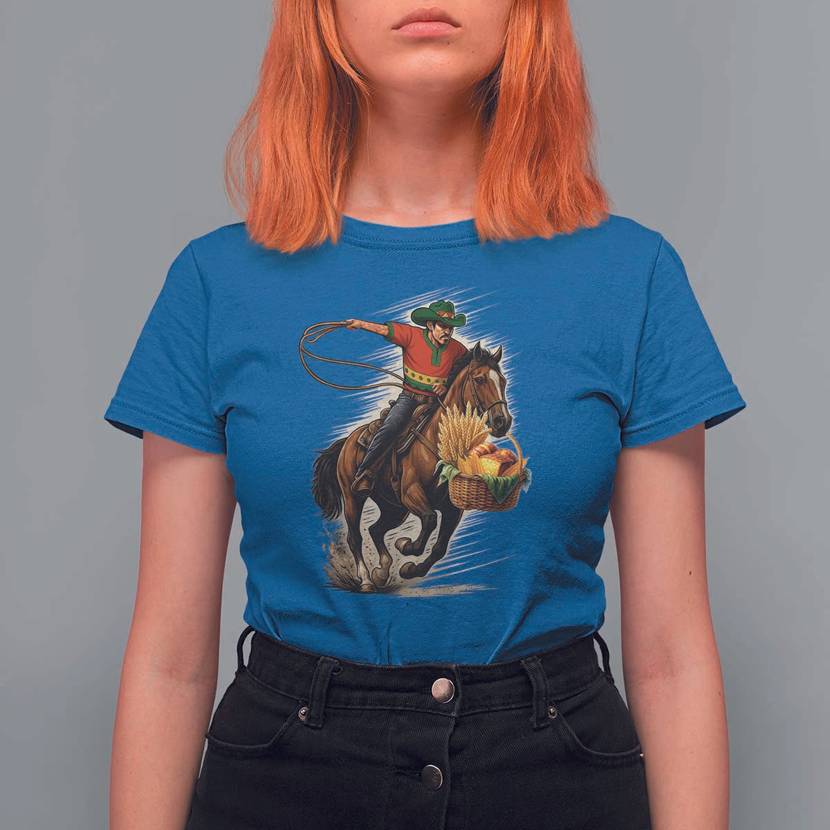 Kwanzaa Cowboy T Shirt For Women Funny African American Festival Gift - Wonder Print Shop