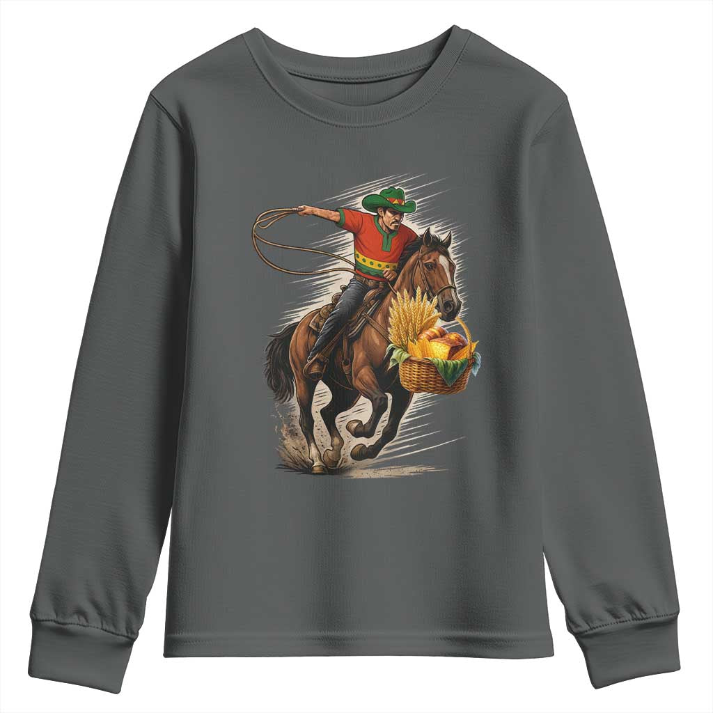 Kwanzaa Cowboy Youth Sweatshirt Funny African American Festival Gift - Wonder Print Shop