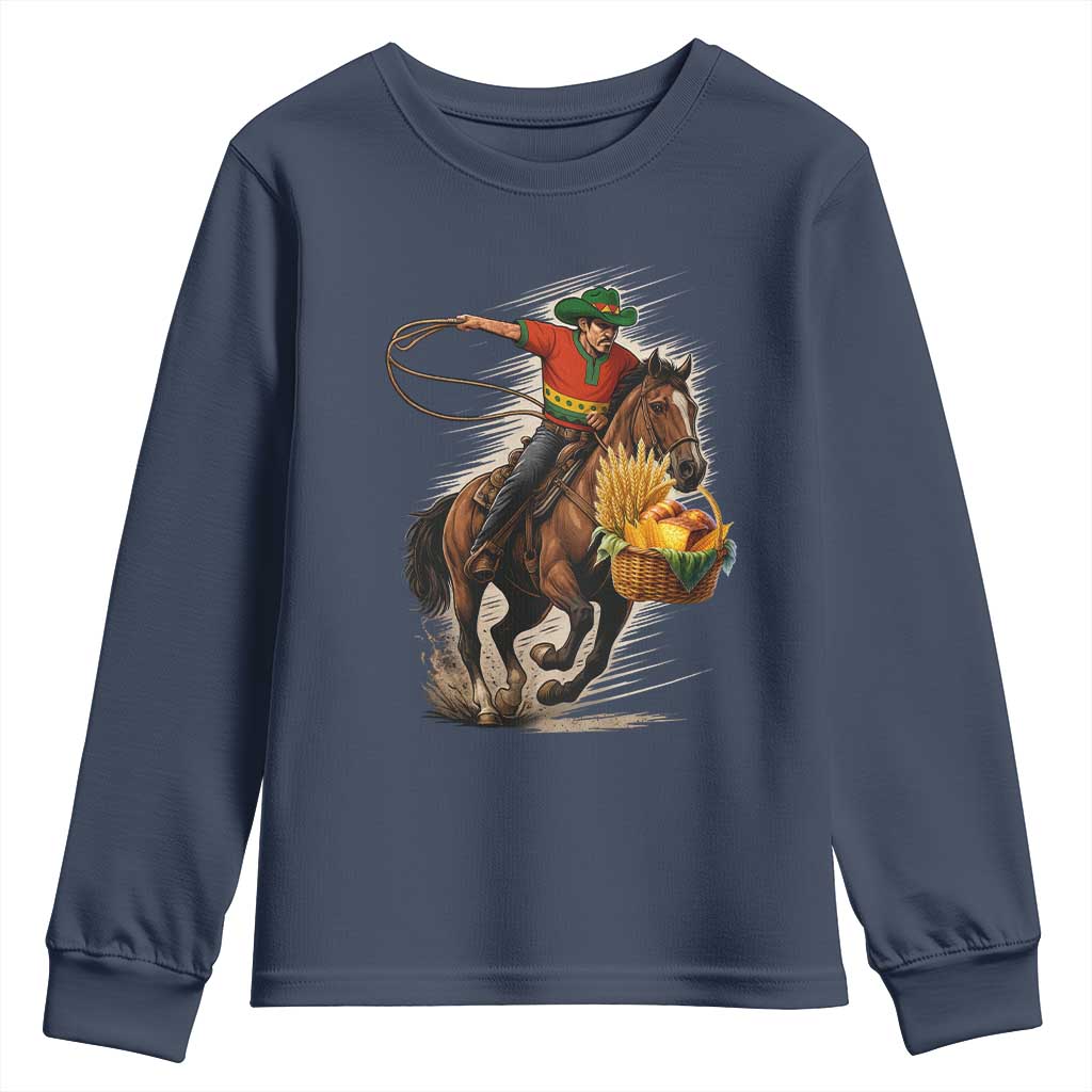 Kwanzaa Cowboy Youth Sweatshirt Funny African American Festival Gift - Wonder Print Shop