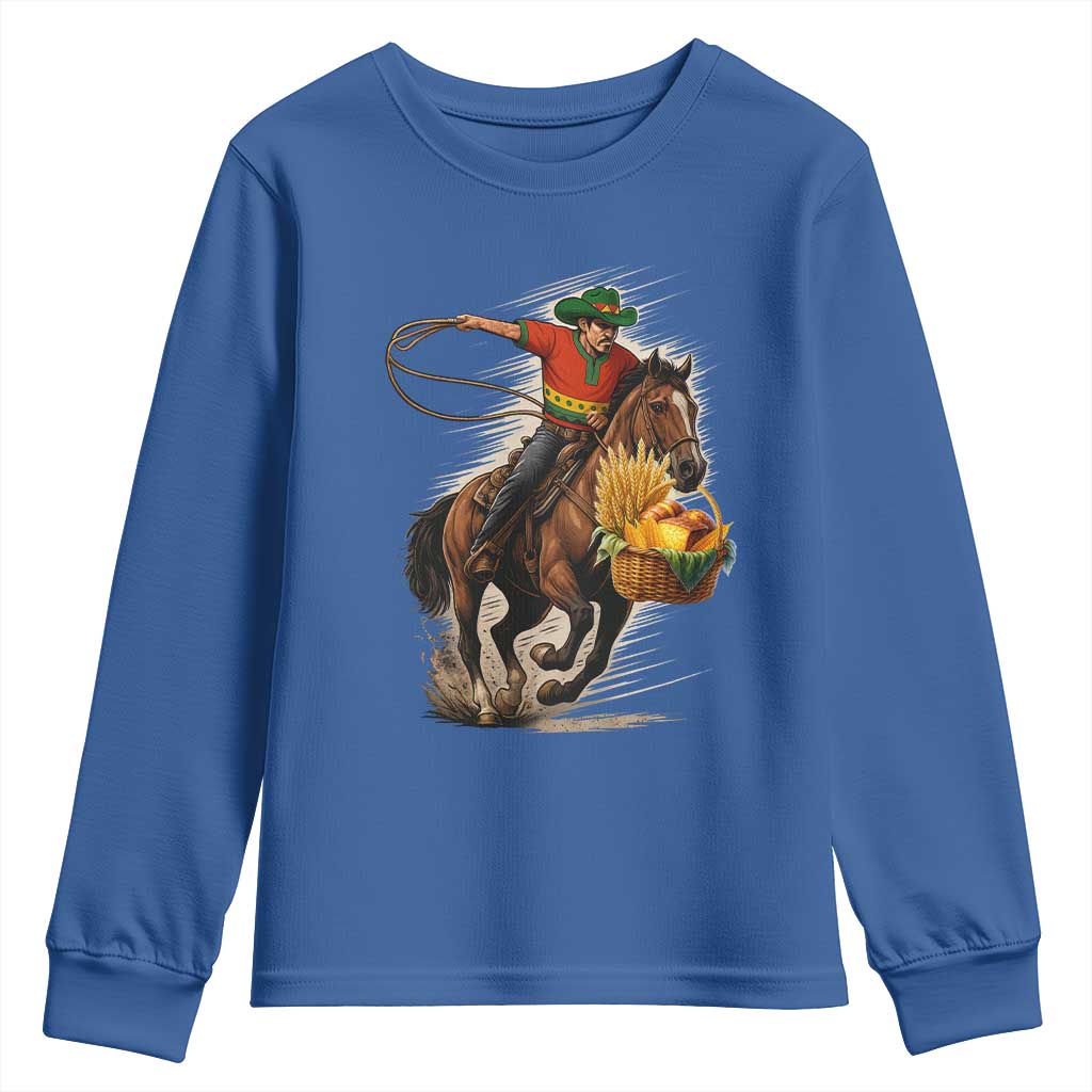 Kwanzaa Cowboy Youth Sweatshirt Funny African American Festival Gift - Wonder Print Shop