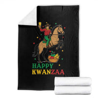 Happy Kwanzaa Cowboy Throw Blanket Funny African Holiday Gift - Wonder Print Shop