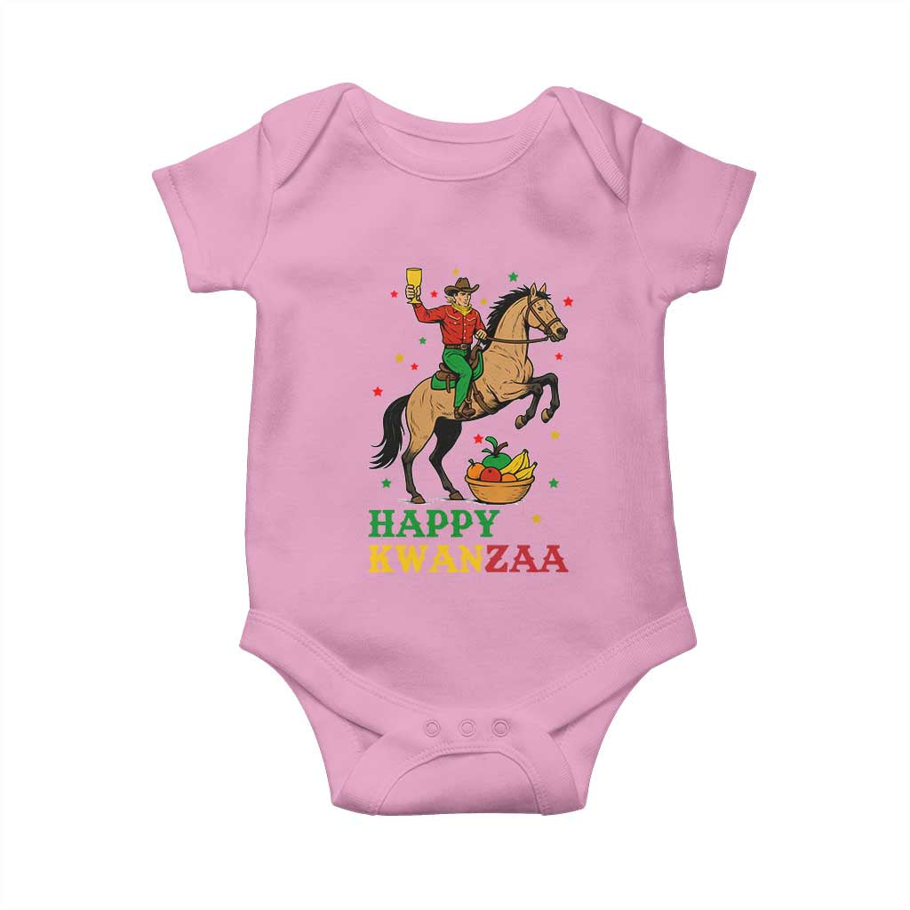 Happy Kwanzaa Cowboy Baby Onesie Funny African Holiday Gift - Wonder Print Shop